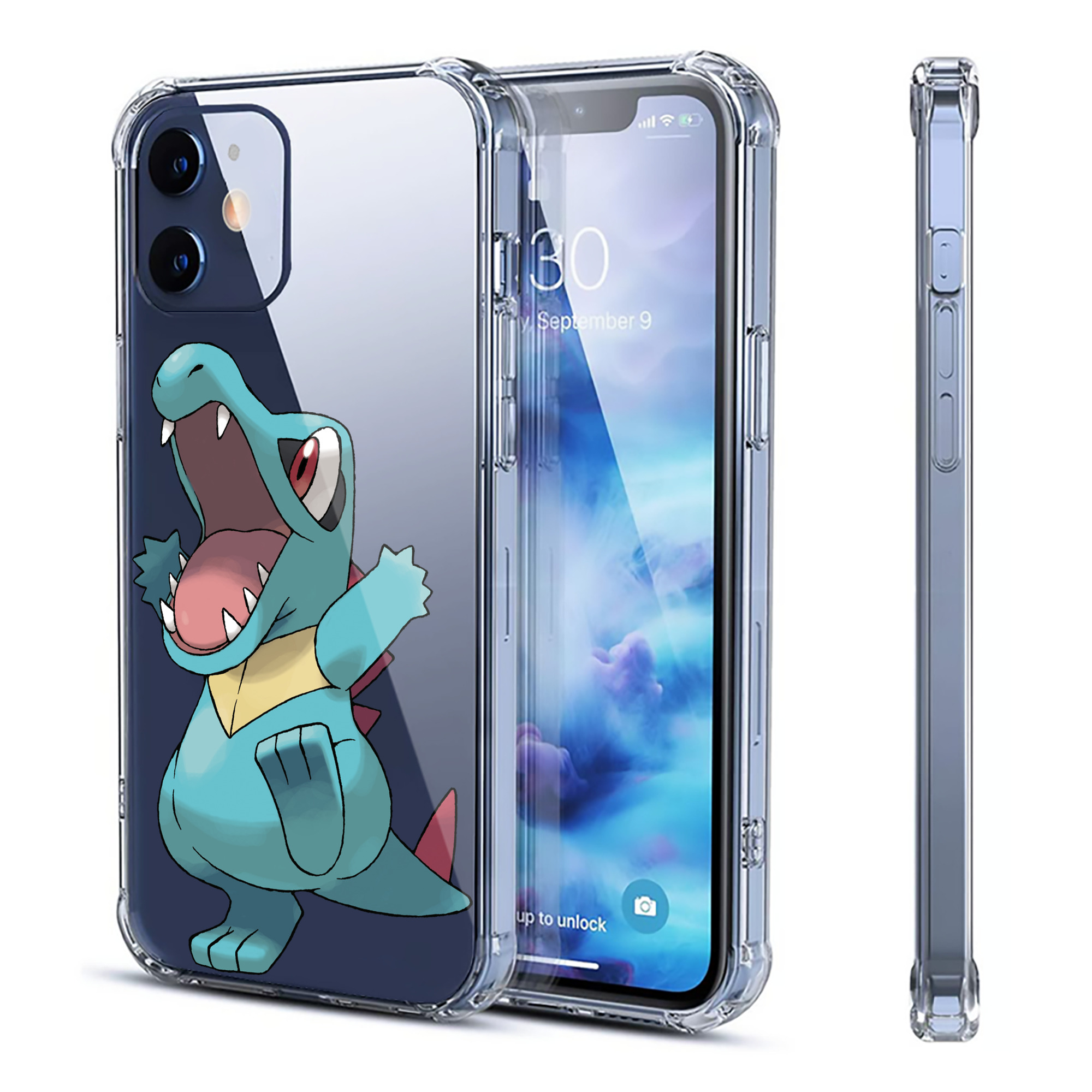 （画像用） ポケットモンスター Pokémon 【iPhone 12シリーズ対応】透明スマホケース（クリアソフトケース）